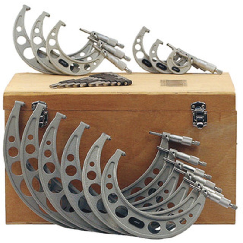 Phase II 0-12 .0001 Grad. Precision Outside Micrometer 12 Piece Set – 107-034