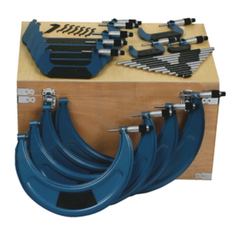 Precise 12 Piece Outside Micrometer Set, 0-12 Range Per Set – 5712
