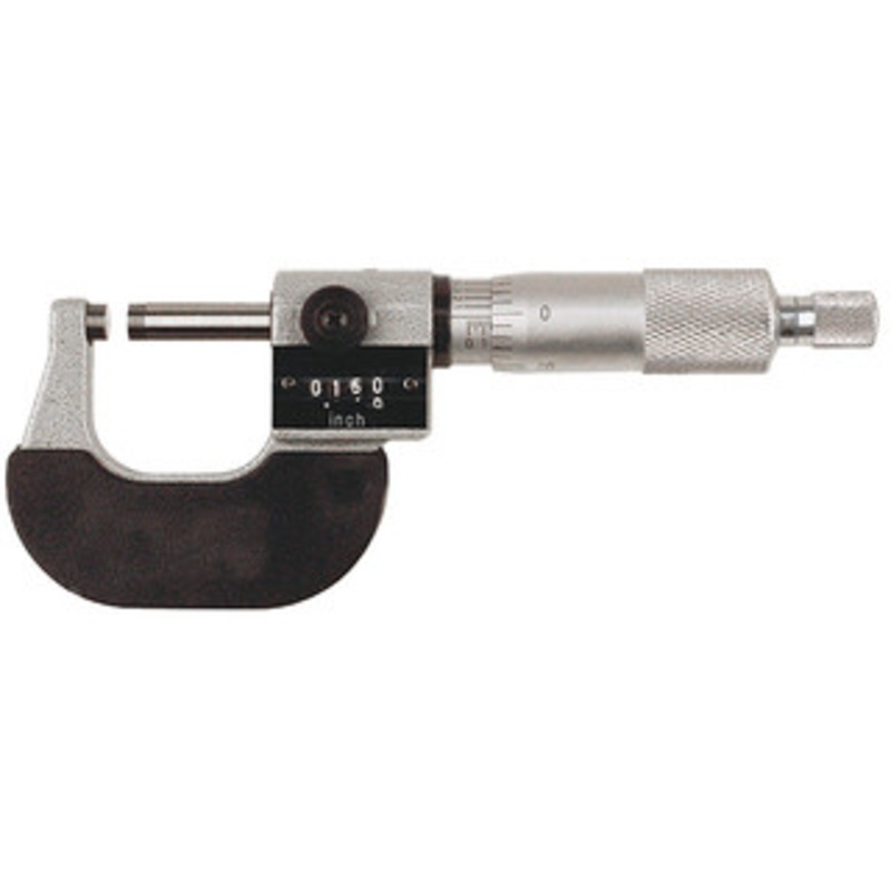 Precise Flat End Spindle Outside Micrometer, 0 – 1 Range – C-193-011