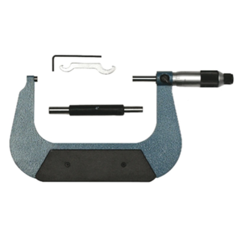 Precise Flat End Spindle Outside Micrometer, 4-5 Range – 1115