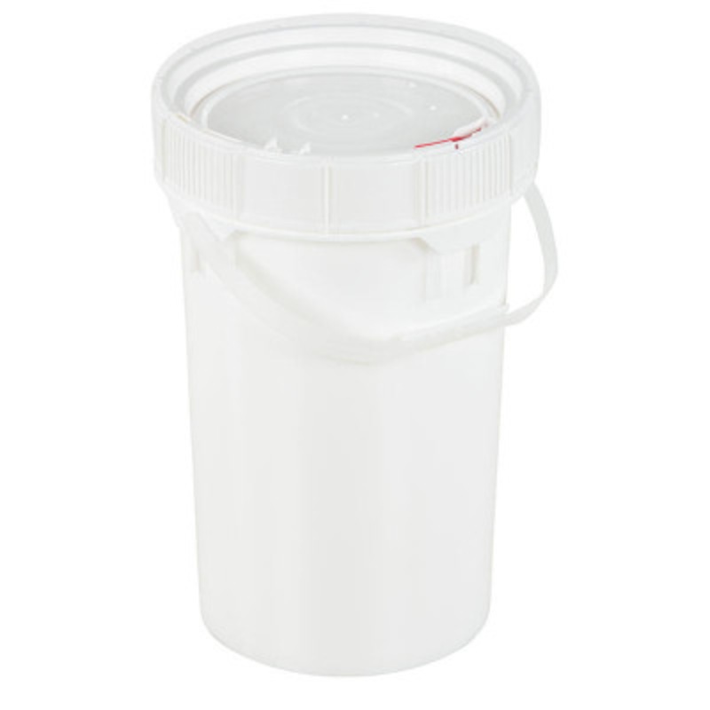 Screw Top Pail and Lid, 12-5/8 x 12-5/8 x 12-3/16in, 6-1/5 Gallon