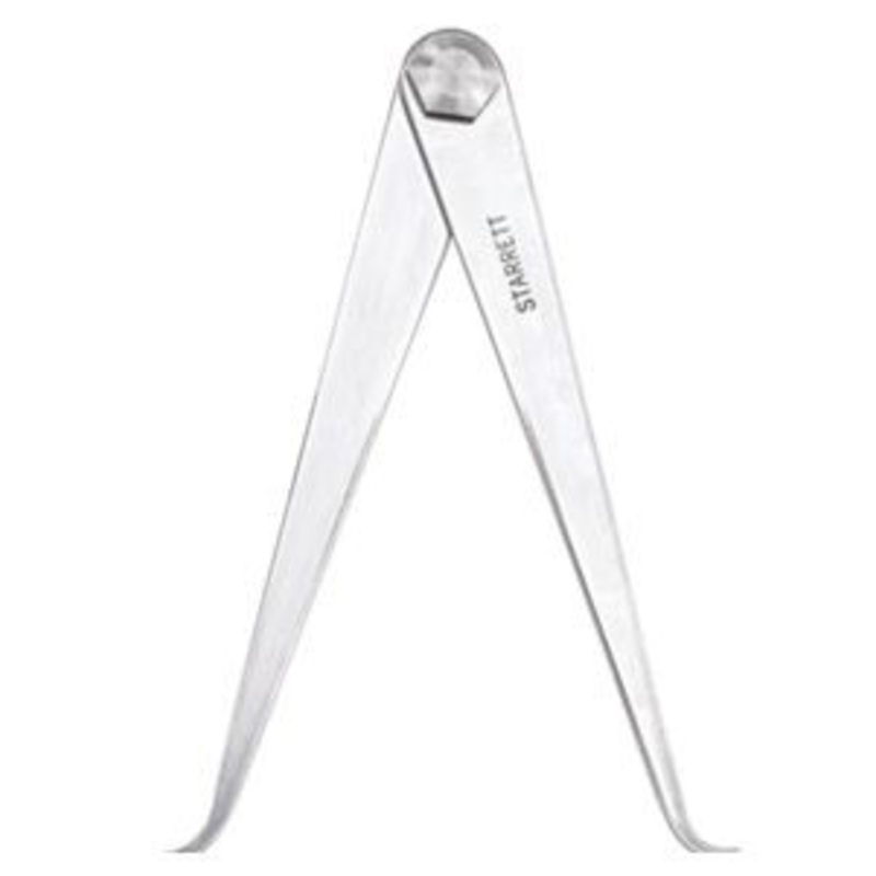 Starrett 27-6 Caliper, Inside, 6 Size and Capacity, Flat Leg