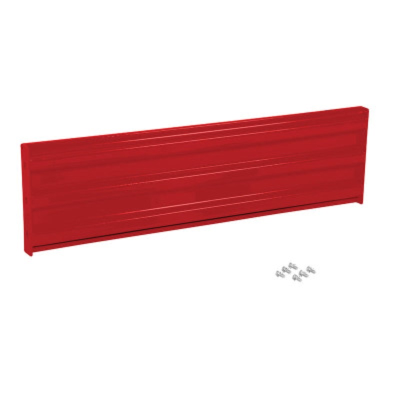 Steel Bolt On Style Guard Rail, 53.875in Length, Red