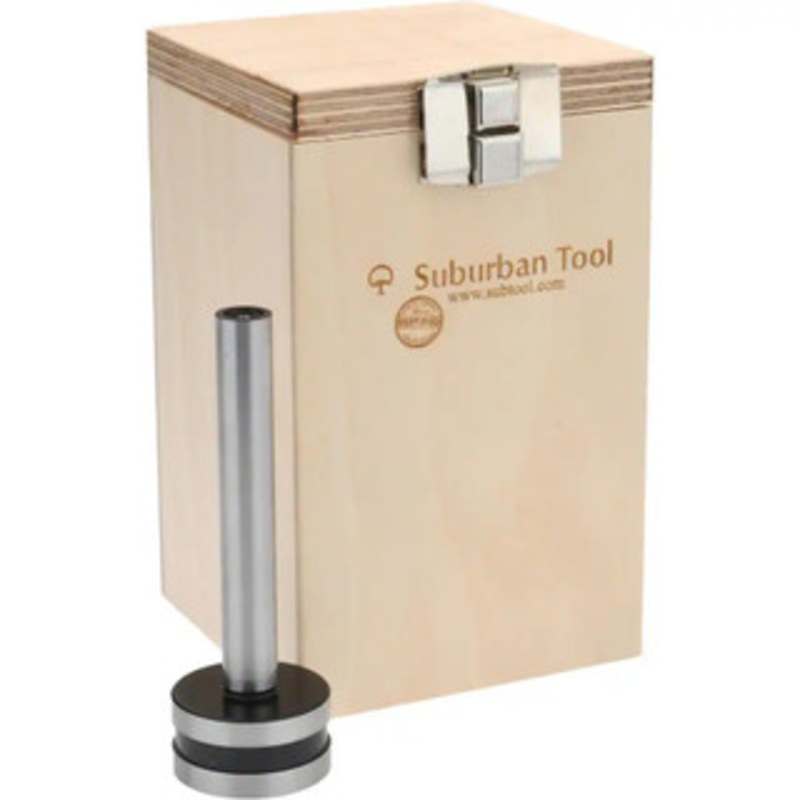 Suburban Tool 1/2 Inch Cylinder Diameter, 1-7/16 Inch Base Diameter, 4-1/4 Inch High, Magnetic Base, Steel Cylinder Square, 0.0001 Inch Accuracy, Includes Wooden Storage Case MCS-4 – 94105798