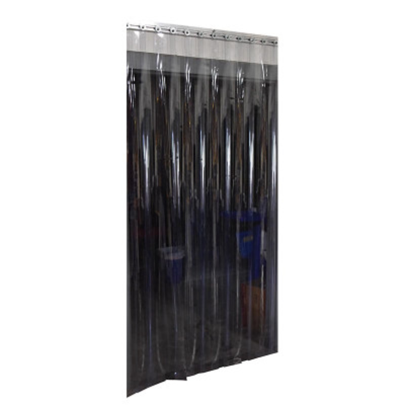 Vinyl Strip Door, 3/50in Wall Mount, 120 x 120in, Clear