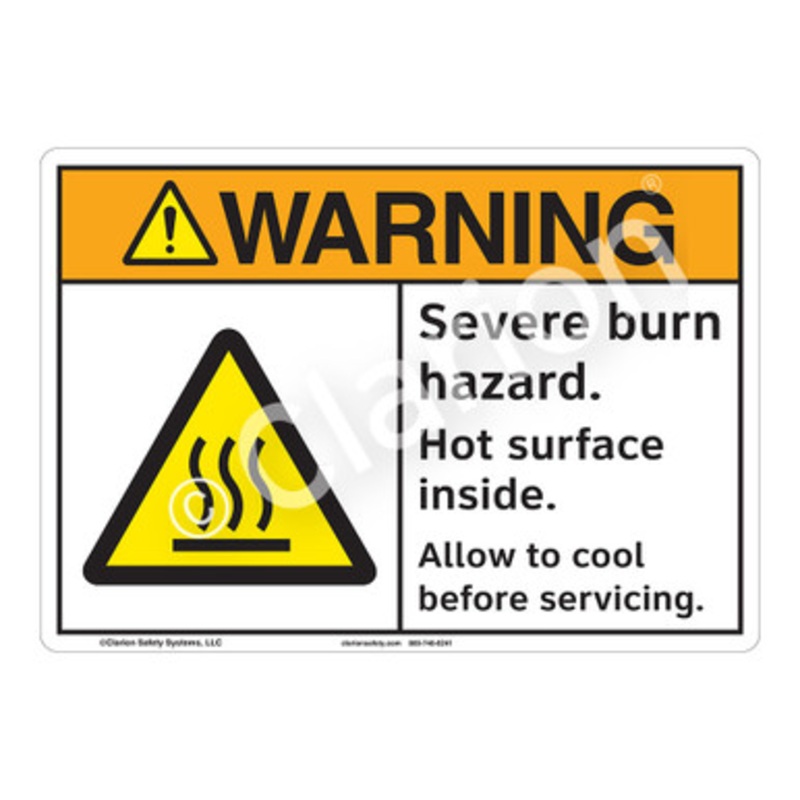 Warning Severe Burn Sign (F1179-)