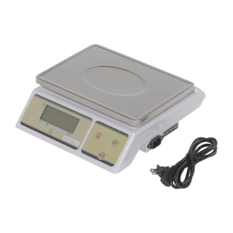 Aluminum/Parts Scale, 12in x 11in x 4-1/2in, 66 lb., White