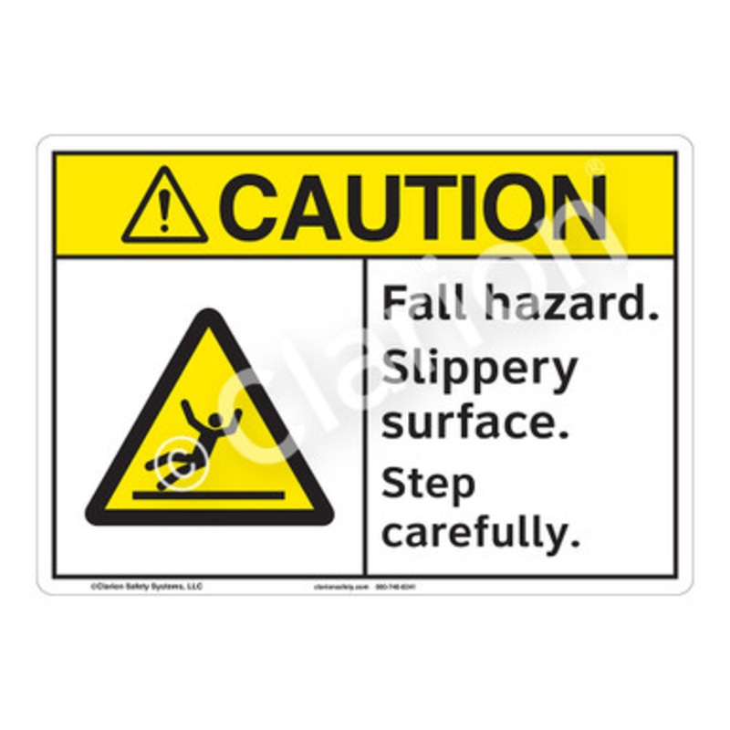 Caution Fall Hazard Sign (F1285-)