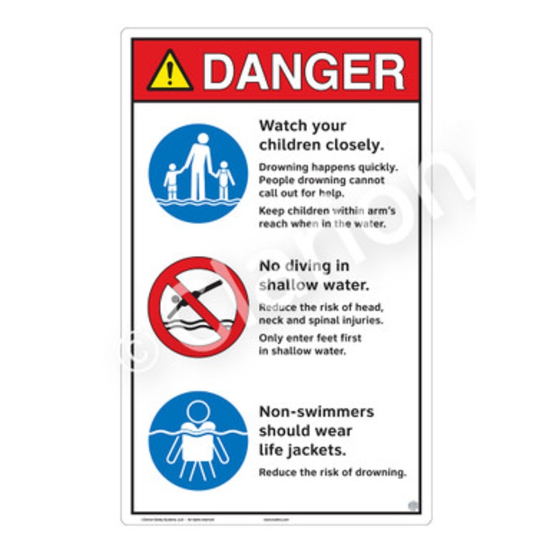 Danger Watch Your Children Sign (WSS3312-e)