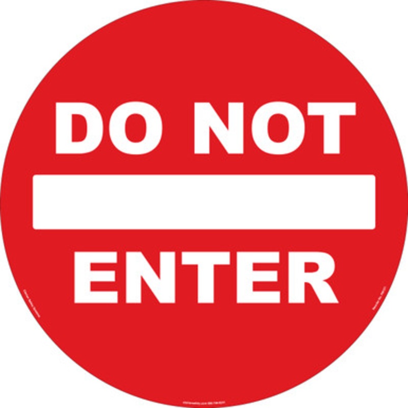 Do NOT Enter Floor Marker (FM127-)