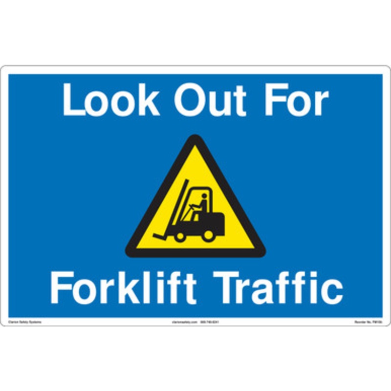 Look Out For Forklift Floor Marker (FM158-)