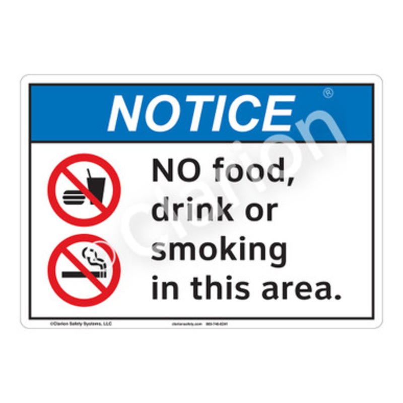 Notice No Food Sign (F1126-)