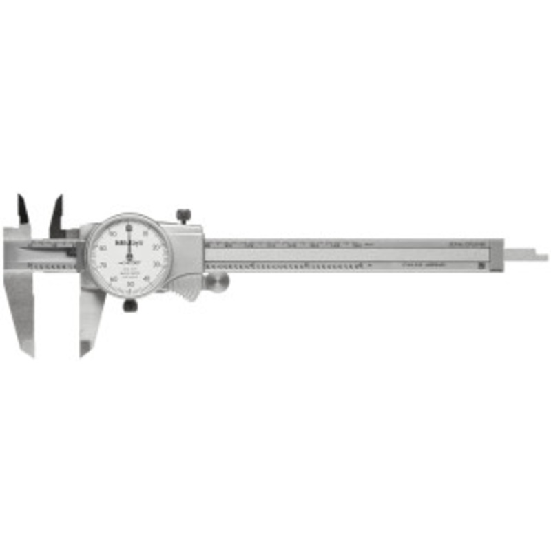 Mitutoyo 505-742J White Face Dial Caliper, 0-6 – 10-765-6