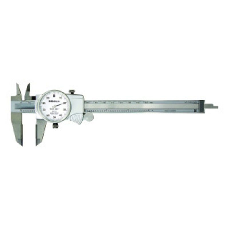 Mitutoyo Dial Caliper, 0-6 with Carbide OD & ID Jaws – 10-768-0