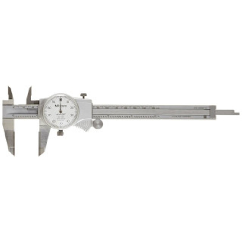 Mitutoyo Dial Caliper, 0-6 with Carbide OD Jaws – 10-769-8
