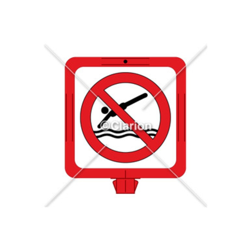 No Diving Sign (WSS1603-f)