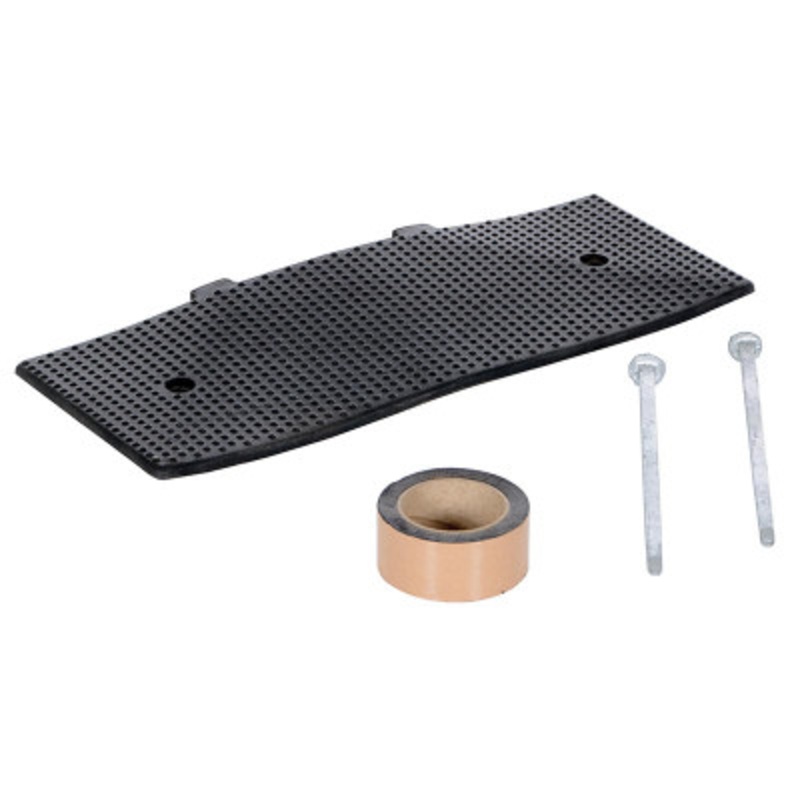 Rubber Male End Cap Asphalt Hardware, 9-15/32 x 23-1/2 x 1-5/8in