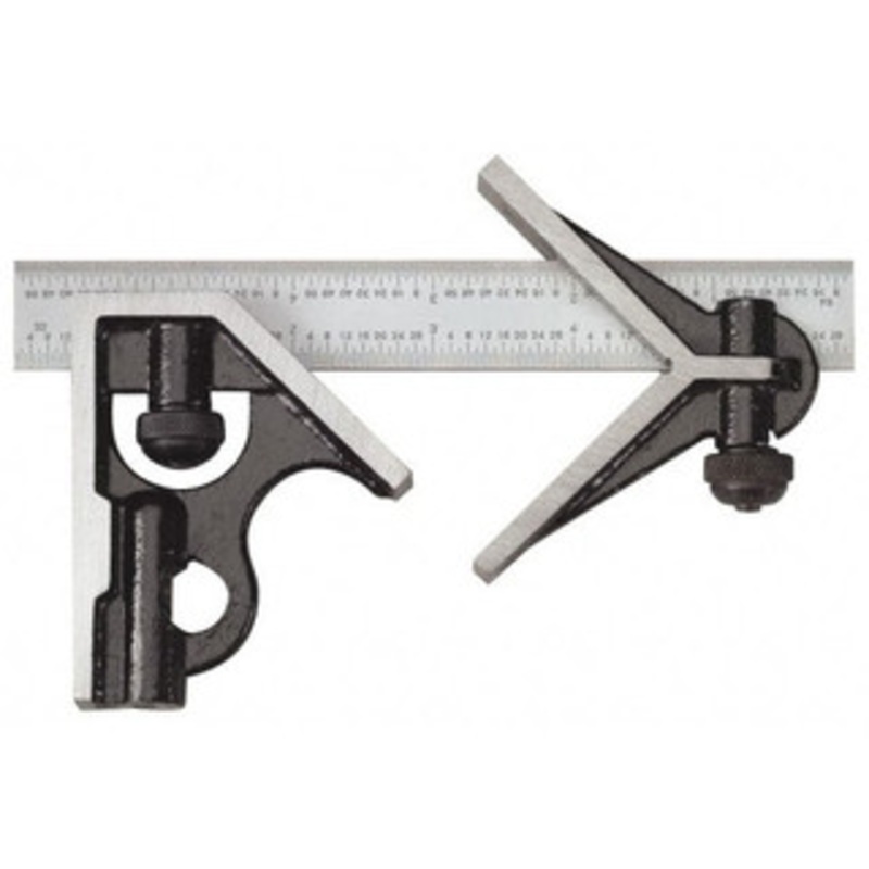 SPI Combination Square Set, 3 Piece, with Hardened Steel Head, 6 16R – 13-363-7