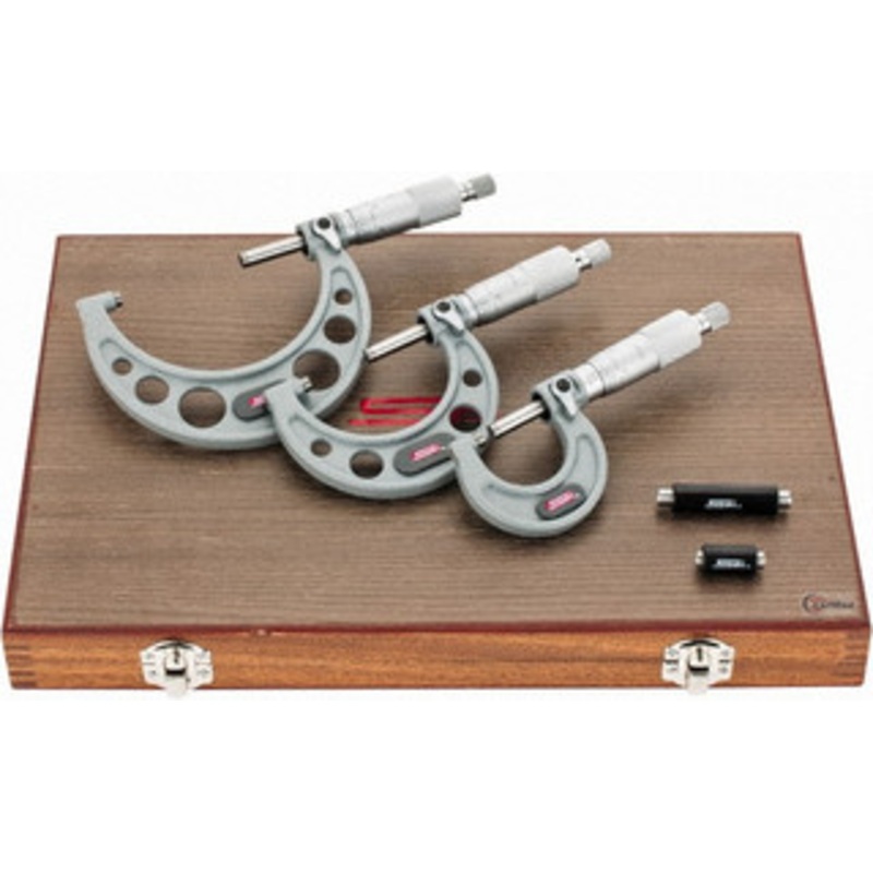 SPI Mechanical Outside Micrometer Set, 0-3 – 17-634-7