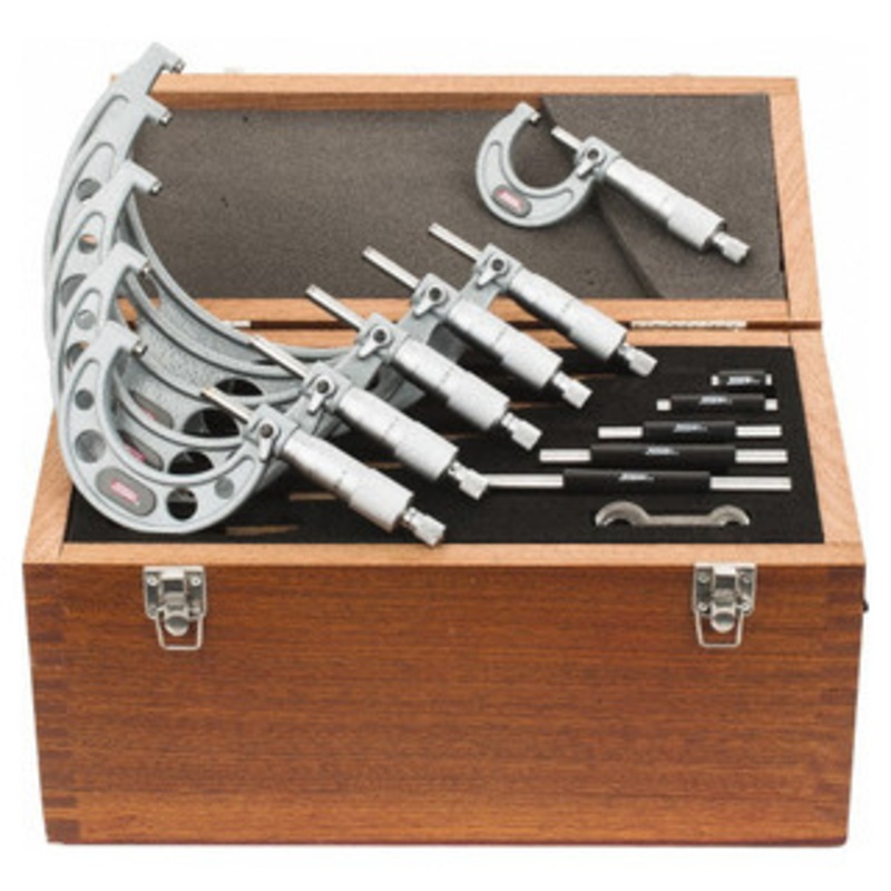 SPI Mechanical Outside Micrometer Set, 0-6 – 17-635-4