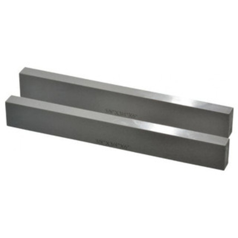 SPI Precision Steel Parallels, Matched Pair, 3/8 Thick x 6 Long, 3/4 Height – 13-218-3