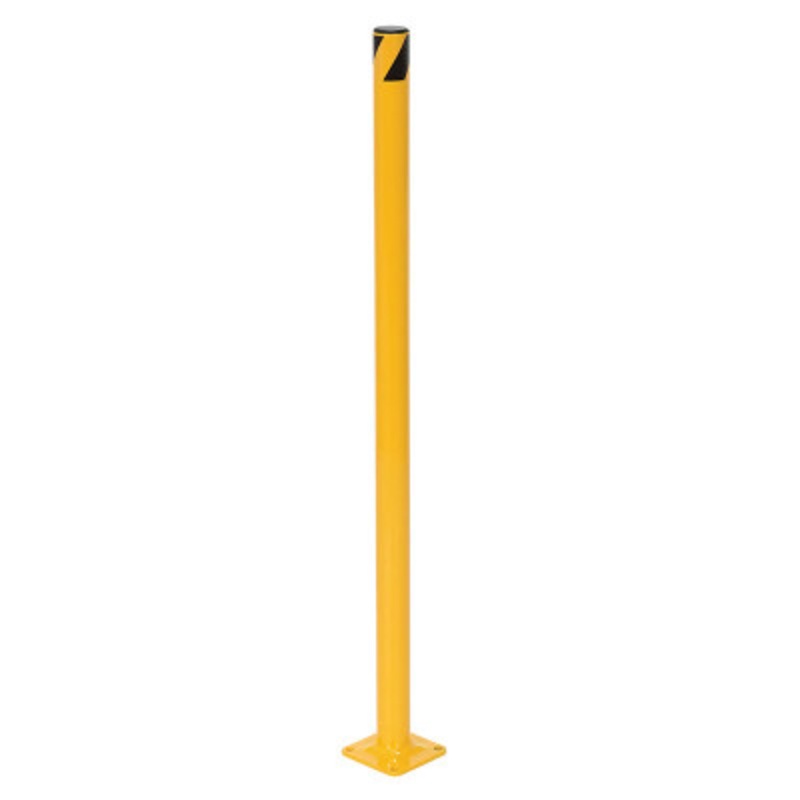 Steel Pipe Safety Bollard, 36in x 1-3/4in, Yellow