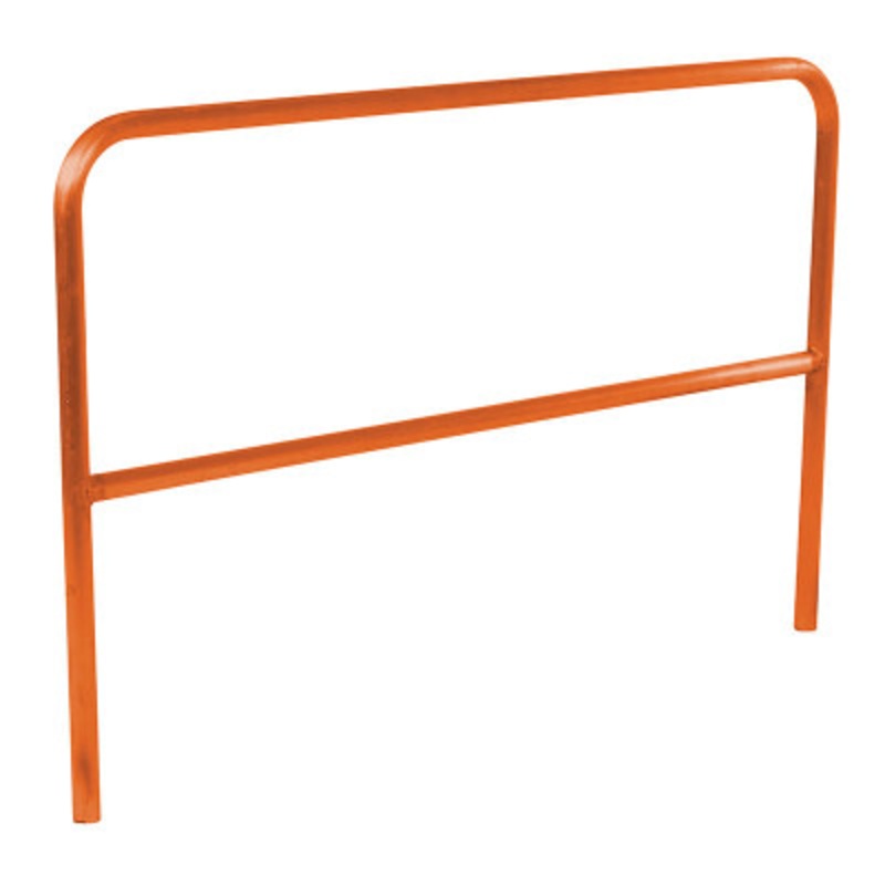 Steel Safety Railing, 6 Ft. Length, Orange