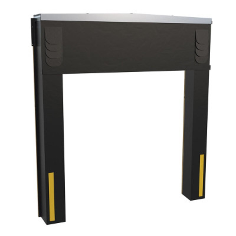 Vinyl-Coated Nylon Dock Seal/Shelter, 15in, 8 Ft. x 10 Ft., Black