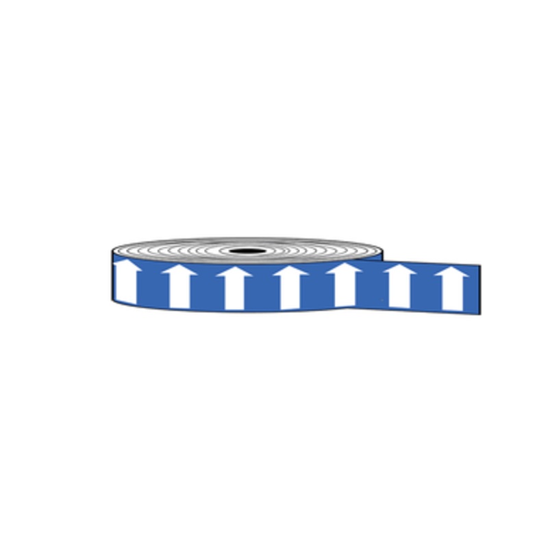Arrow Banding Tape 1 x 30yd White on Blue (ABT-1-WB)