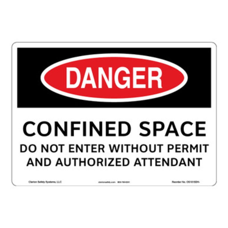 Danger/Confined Space Sign (OS1015DH-)