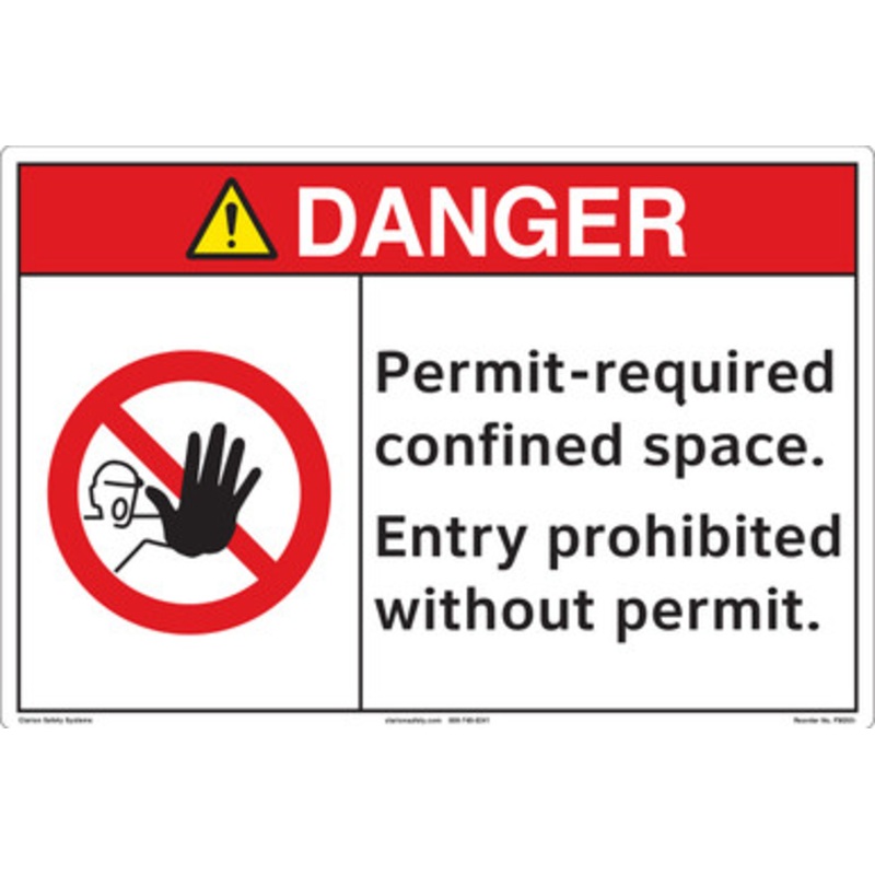 DANGER/Permit-required confined space (FM203-)
