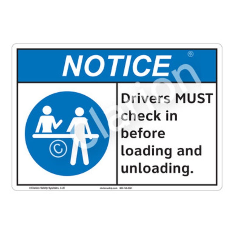 Notice Drivers Sign (F1137-)