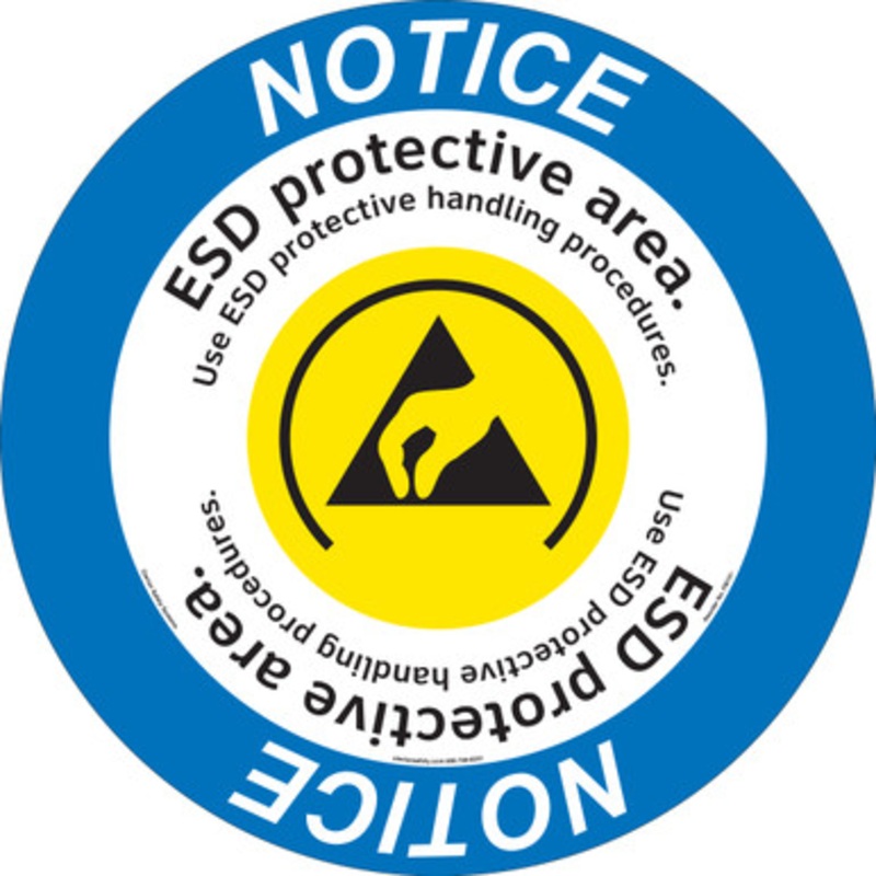 Notice/ESD Protective Area Floor Marker (FM131-)