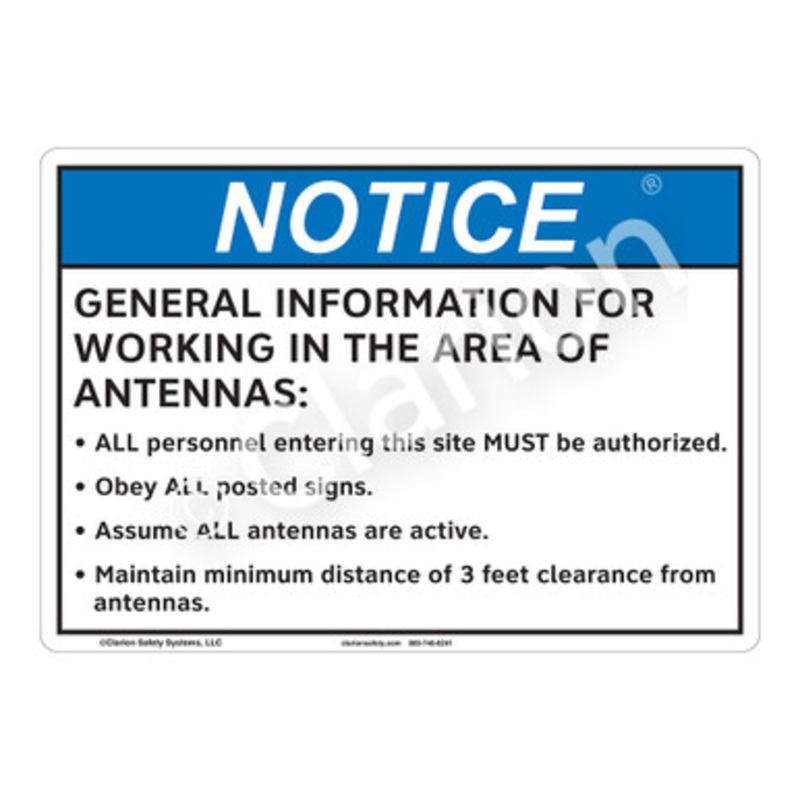 Notice General Information Sign (F1187-)