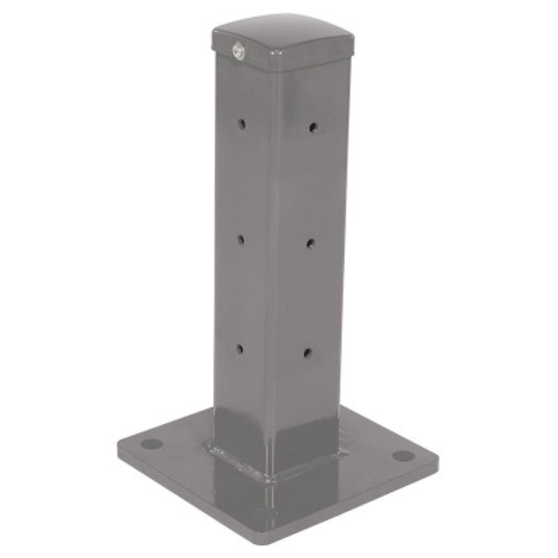 Rigid Tube Post Dropin Style, 18in For Guard Rails, Gray