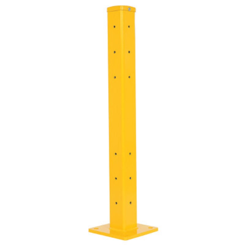 Rigid Tube Post Dropin Style 42in For Guard Rails, Yellow