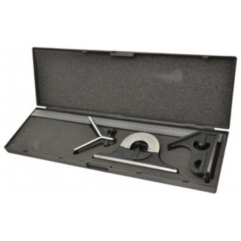SPI Combination Square Set, 4 Piece, with Cast Iron Head, 18 E/M – 13-279-5