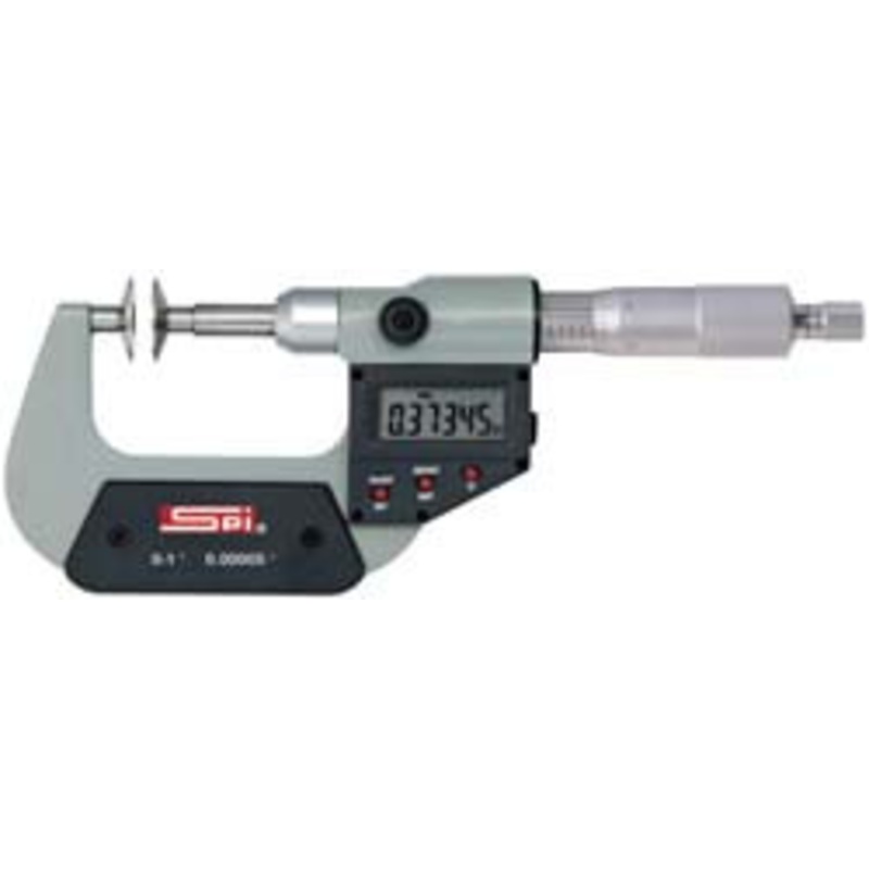 SPI Electronic Outside Disc Micrometer 1-2/ 25-50mm Range – 13-829-7