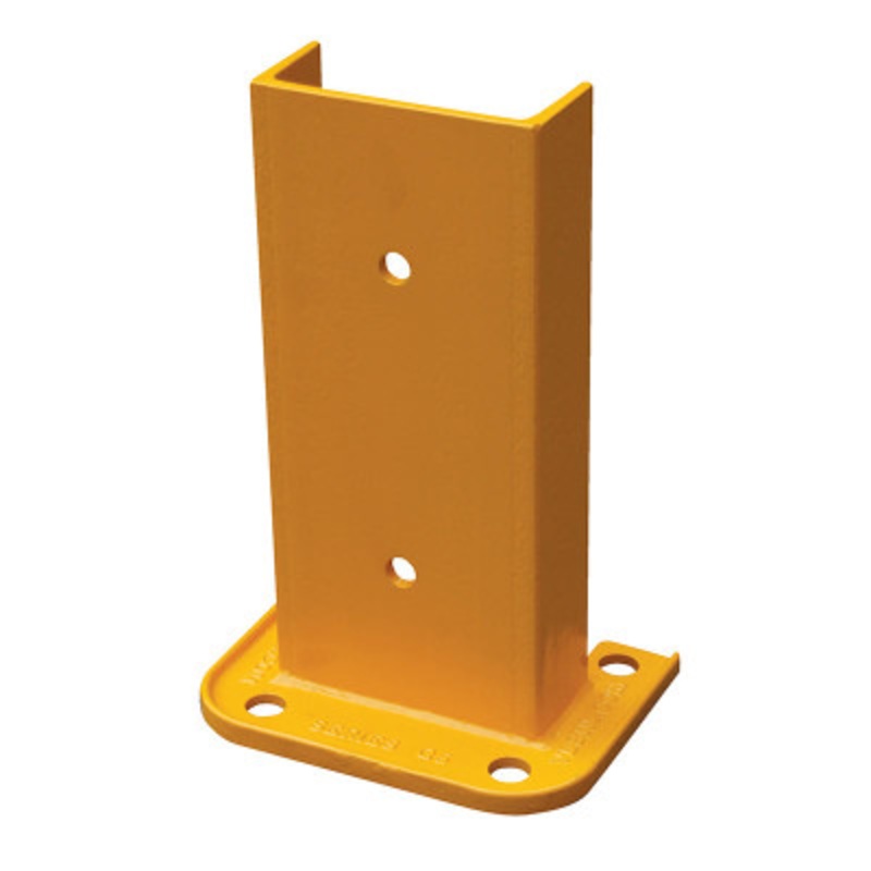 Steel Structural Rack Guard, 12-1/4in x 6in x 11in, Yellow