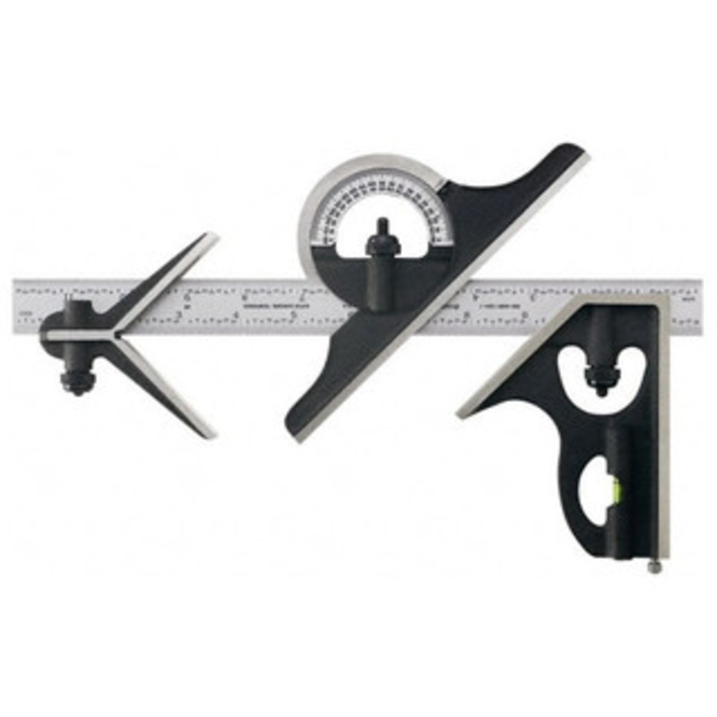 Brown & Sharpe Combination Square Set 599-438-2404-1, 4 Piece, 24 4R – 10-319-2