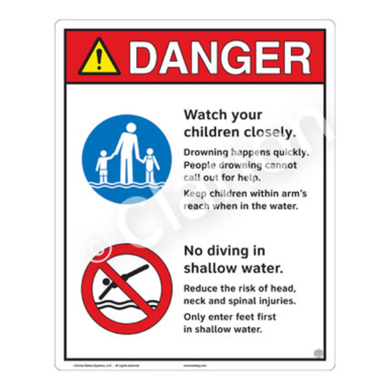 Danger Watch Your Children Sign (WSS3207-e)