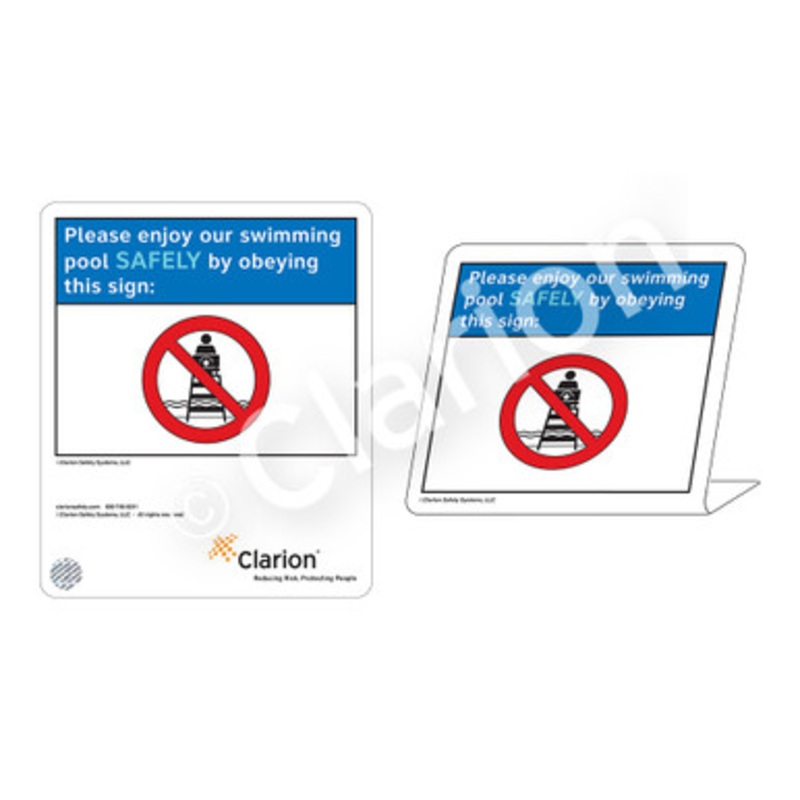 Placard No Lifeguard on Duty Sign (WSS1701-e)