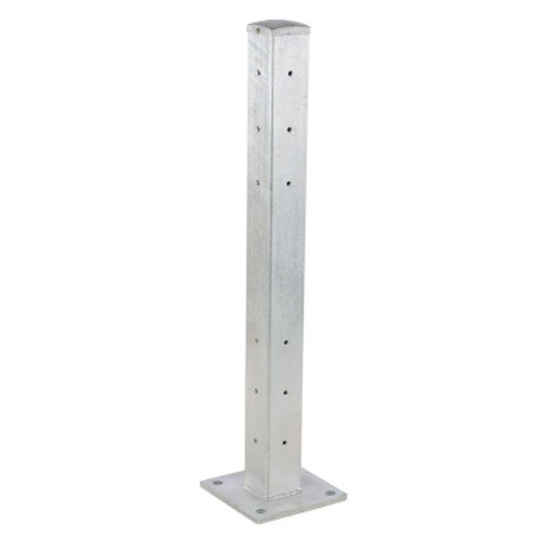 Rigid Tube Post Dropin Style 42in For Guard Rails, Gray