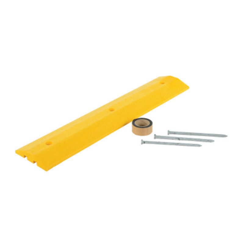 Speed Bump Asphalt Hardware 48in x 10in x 2in, Yellow