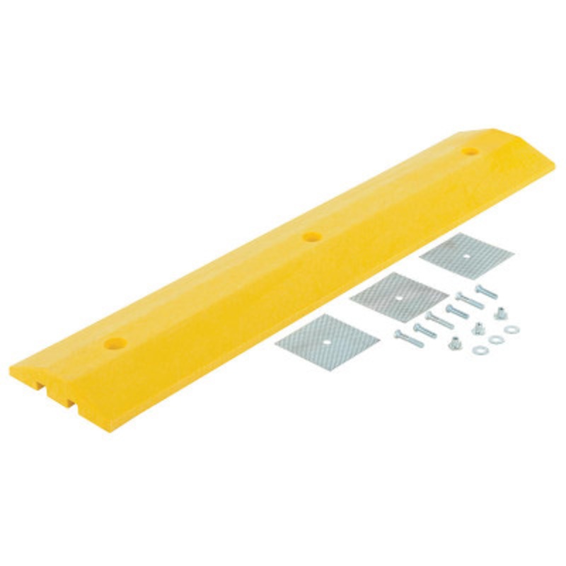 Speed Bump Glue Down Hardware 48in x 10in x 2in, Yellow