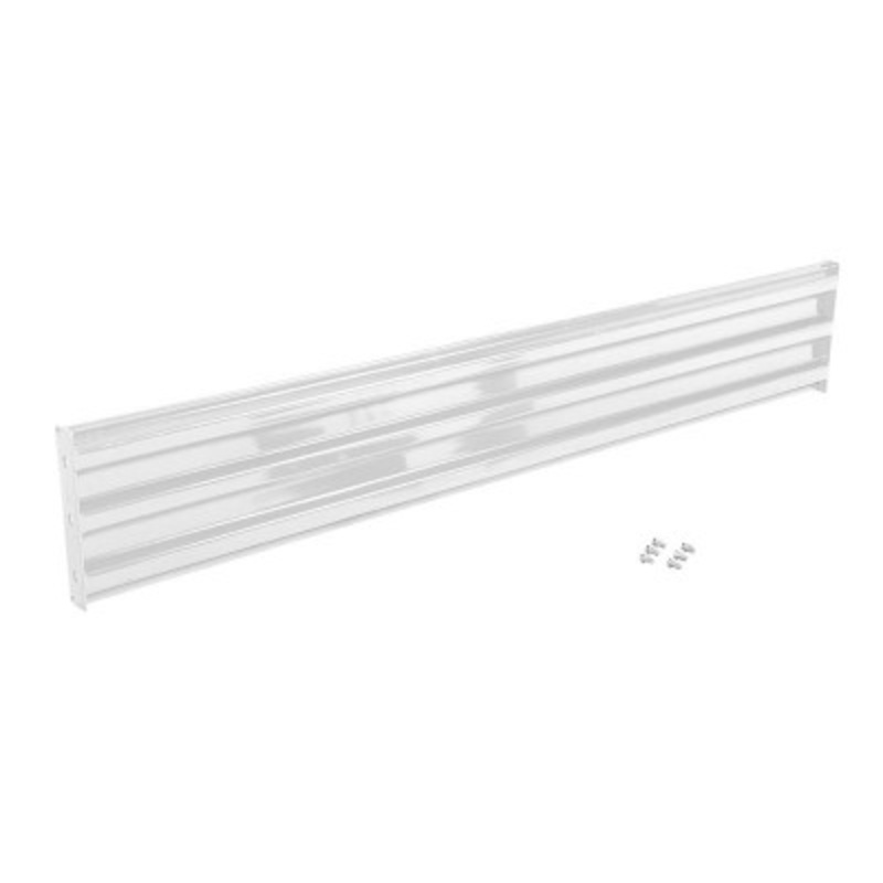 Steel Bolt On Style Guard Rail, 101.875in Length, White