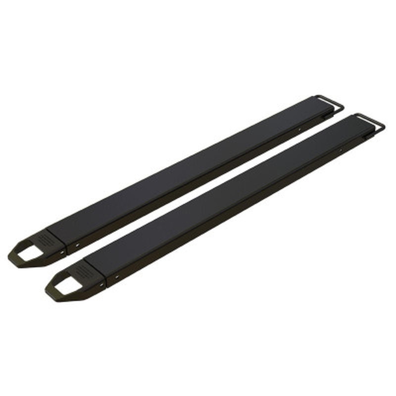 Steel Fork Extensions, 5in x 72in, 4,000 lb., Black