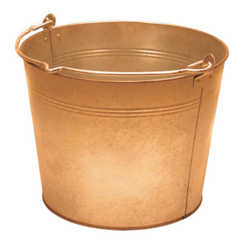 Aluminum/Bronze Pail, 2.5 Gallon, Capacity