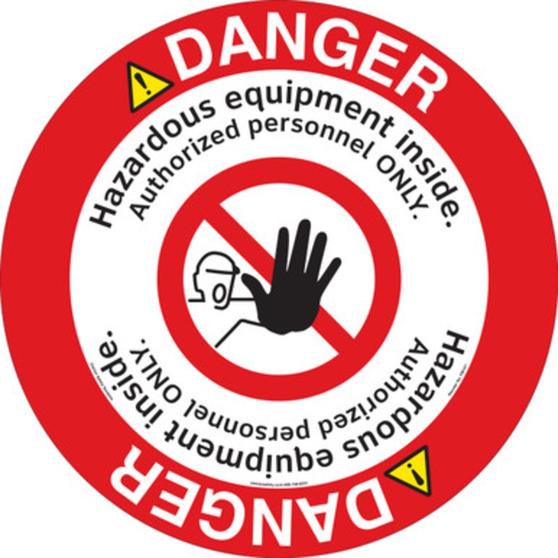 Danger/Hazardous Equipment Floor Marker (FM147-)