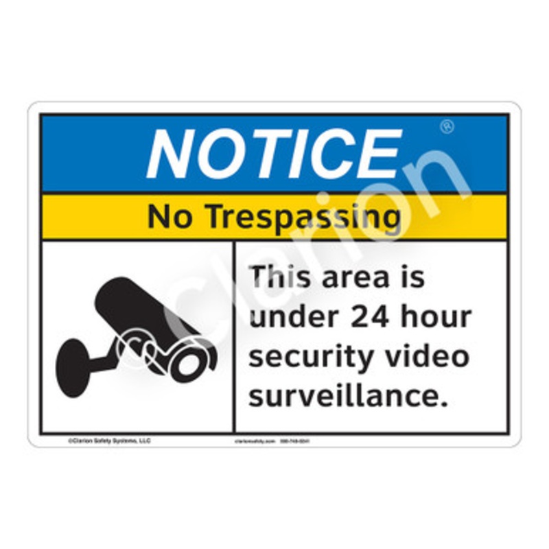 Notice No Trespassing Sign (F1106-)